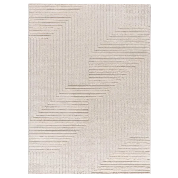 Alfombra con Relieve y Diseño Geométrico Verona 2253 Crema - Universal