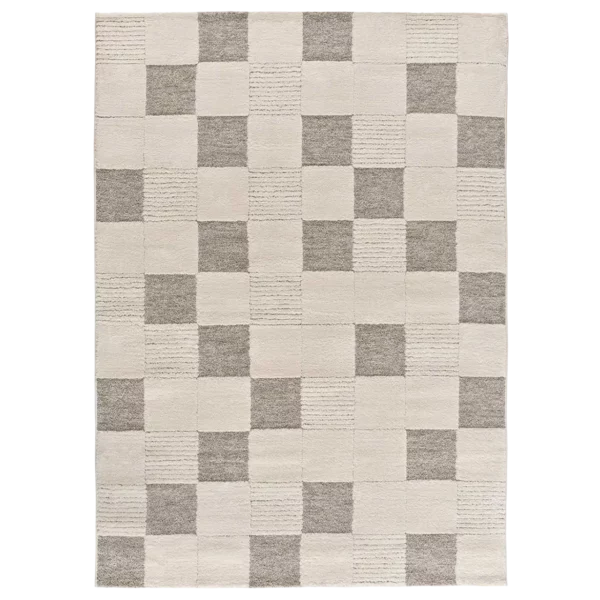 Alfombra con Relieve y Diseño Geométrico Verona 2259 Crema - Universal