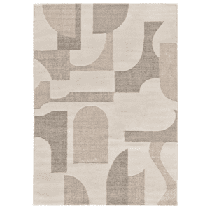 Alfombra con Relieve y Diseño Geométrico Verona 2260 Crema - Universal (1)