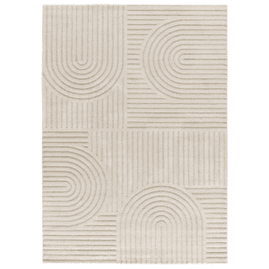 Alfombra con Relieve y Diseño Geométrico Verona 2293 Crema - Universal (1)