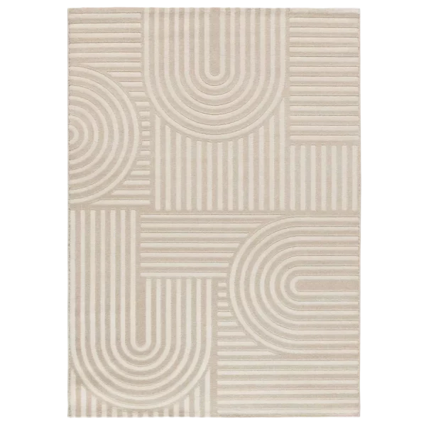 Alfombra de Estilo Escandinavo con Relieve Zen 12709 Blanco - Universal