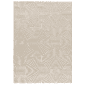 Alfombra de Estilo Escandinavo con Relieve Zen 12754 Blanco - Universal (1)