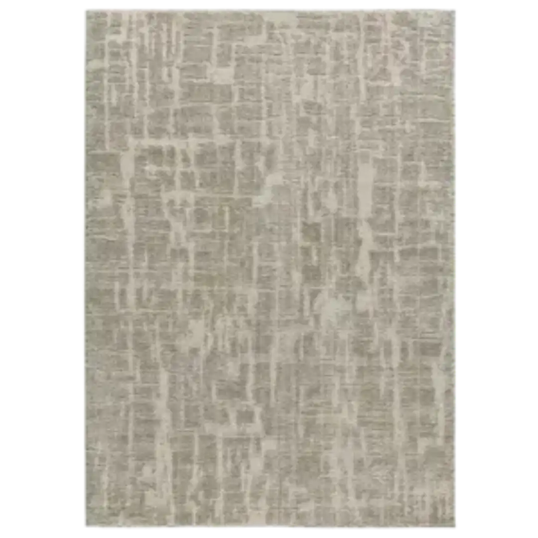 Alfombra Estilo Escandinavo, Reciclada y con Relieve Lima 3503 Plata - Universal