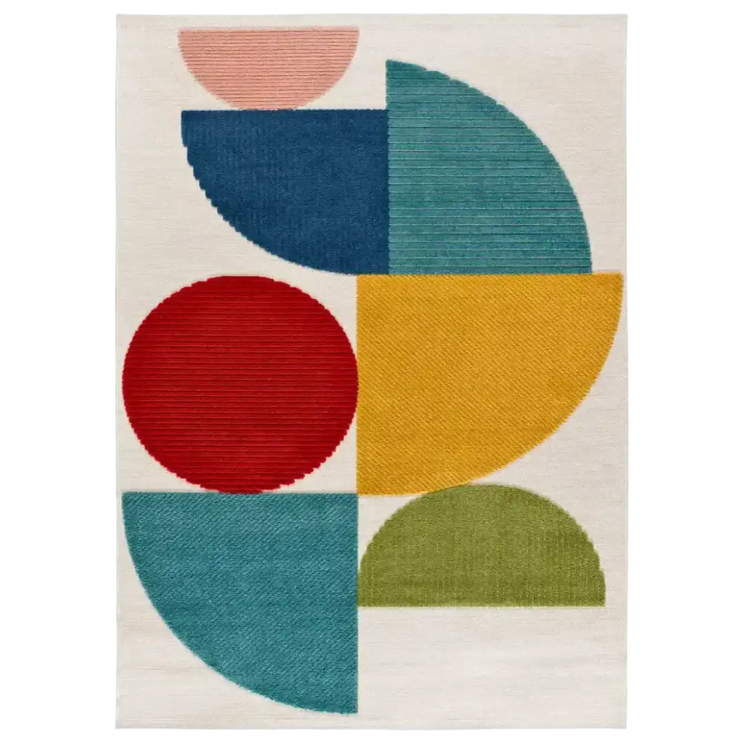 Alfombra con Relieve de Exterior-Interior Mila 23522 Multicolor - Universal