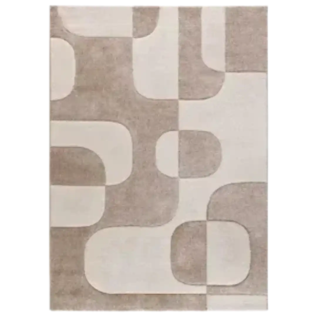 Alfombra Geométrica Lena 40314 Crema - Universal