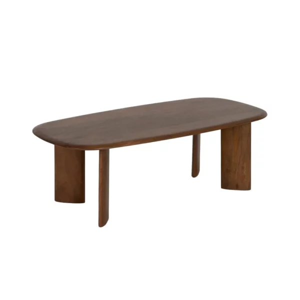 MESA CENTRO MARRÓN MADERA DE MANGO SALÓN 120 X 60 X 40 CM-2