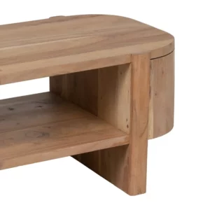 MESA CENTRO NATURAL MADERA DE ACACIA 120 X 50 X 40 CM-4