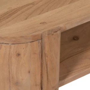 MESA CENTRO NATURAL MADERA DE ACACIA 120 X 50 X 40 CM-5