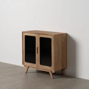 MUEBLE AUXILIAR NATURAL MADERA DE MANGO 81 X 41 X 83 CM-2