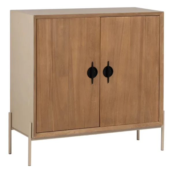 MUEBLE RECIBIDOR BLANCO-NATURAL 100 X 40 X 98,50 CM-1