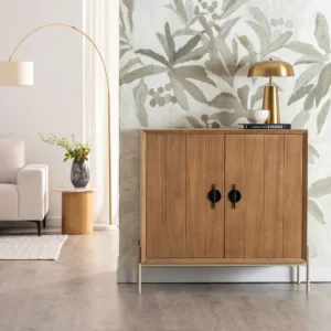 MUEBLE RECIBIDOR BLANCO-NATURAL 100 X 40 X 98,50 CM-9