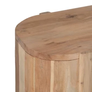 MUEBLE TV NATURAL MADERA DE ACACIA SALÓN 180 X 50 X 40 CM-4
