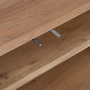 MUEBLE TV NATURAL MADERA DE ACACIA SALÓN 180 X 50 X 40 CM-7