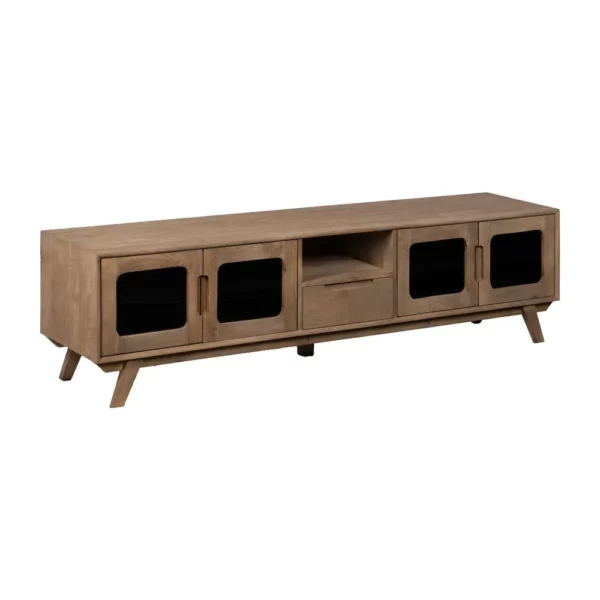 MUEBLE TV NATURAL MADERA DE MANGO SALÓN 180 X 40,50 X 48 CM-1