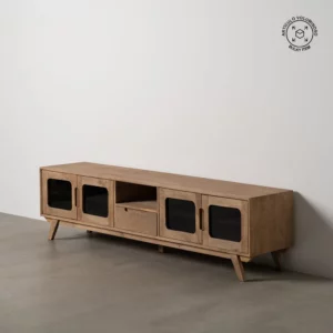 MUEBLE TV NATURAL MADERA DE MANGO SALÓN 180 X 40,50 X 48 CM-2