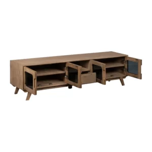 MUEBLE TV NATURAL MADERA DE MANGO SALÓN 180 X 40,50 X 48 CM-3