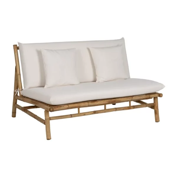 SOFÁ 2 PLAZAS NATURAL BAMBÚ 135 X 86 X 81 CM-1