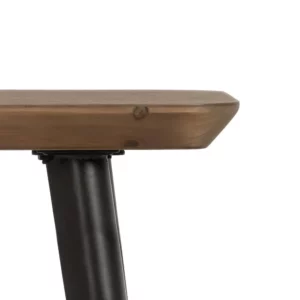 CONSOLA NATURAL-NEGRO MADERA-METAL 120 X 33 X 77 CM-3
