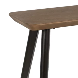 CONSOLA NATURAL-NEGRO MADERA-METAL 120 X 33 X 77 CM-4