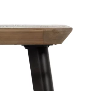 MESA AUXILIAR NATURAL-NEGRO MADERA-METAL 58 X 58 X 60 CM-3