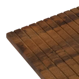 MESA CENTRO MARRÓN-NEGRO MADERA-HIERRO 110 X 60 X 40 CM-3