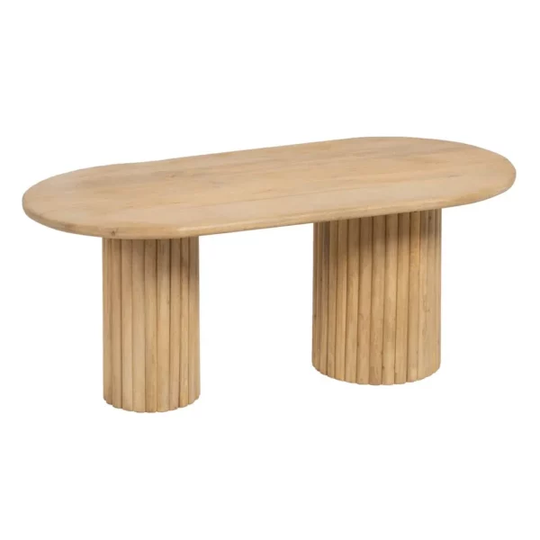 MESA CENTRO NATURAL MADERA DE MANGO 120 X 60 X 45 CM-2