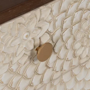 MESITA TALLADA BLANCO-MARRÓN DM-MADERA 64 X 36 X 71 CM-6
