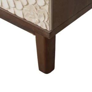 MESITA TALLADA BLANCO-MARRÓN DM-MADERA 64 X 36 X 71 CM-7