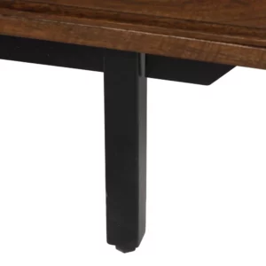 MUEBLE TV MARRÓN-NEGRO MADERA-HIERRO 140 X 40 X 50 CM-8