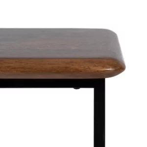 S2 MESITAS MARRÓN-NEGRO MADERA-METAL 60 X 40 X 60 CM-3
