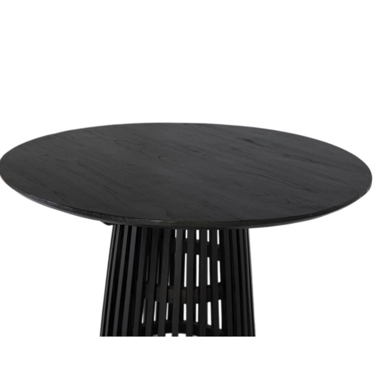 Mesa redonda de comedor en madera maciza mindi color wengué 120 cm-PC (5)