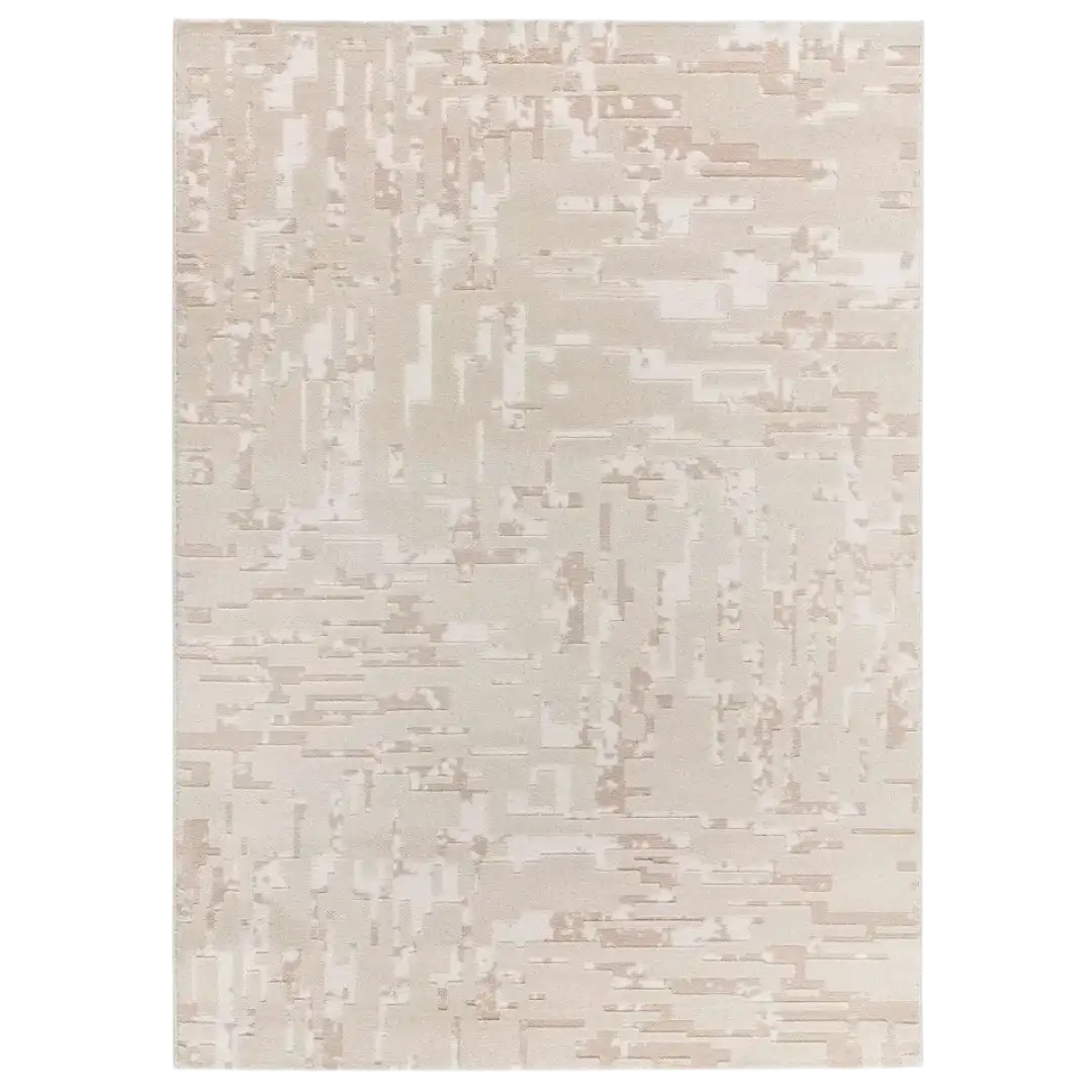 Alfombra estilo nórdico con relieve Baresa 12946 02 Beige - Universal