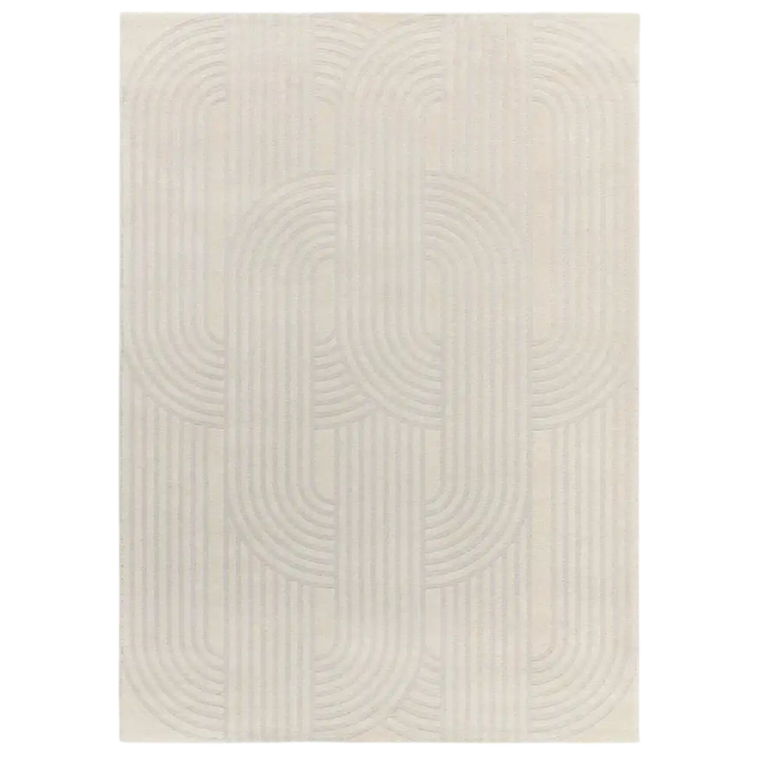 Alfombra Estilo nórdico con relieve Baresa 12963 19 Plata - Universal