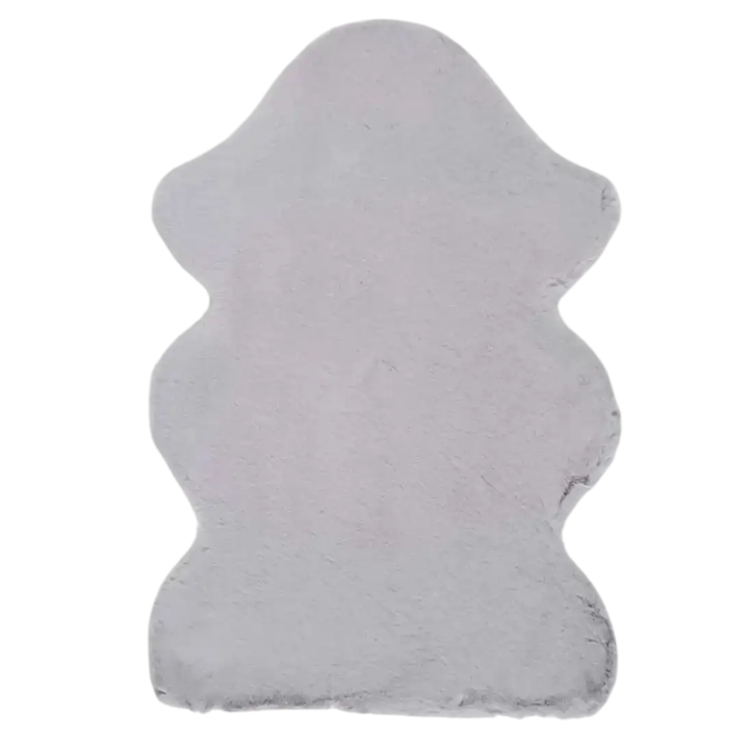 Alfombra lavable forma Fox Liso Plata - Universal