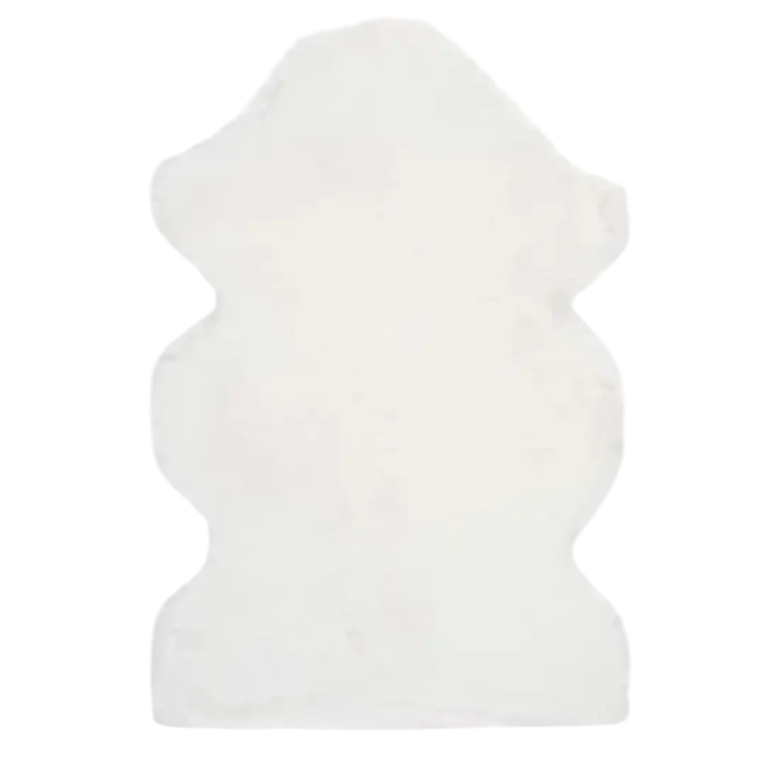 Alfombra lavable forma Fox Liso Blanco - Universal