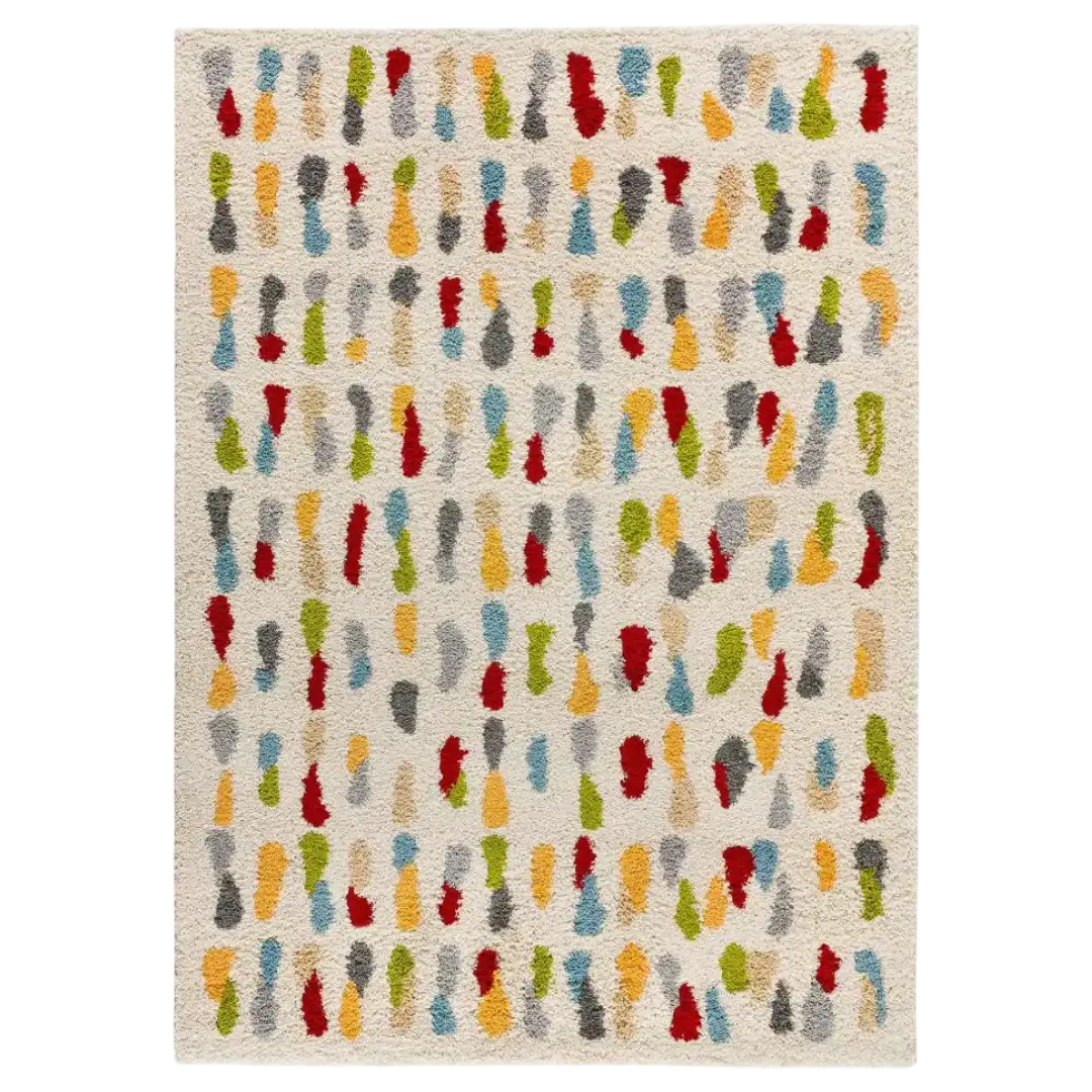 Alfombra Shaggy Estilo Geométrico Bremen 8822 21 Multi - Universal