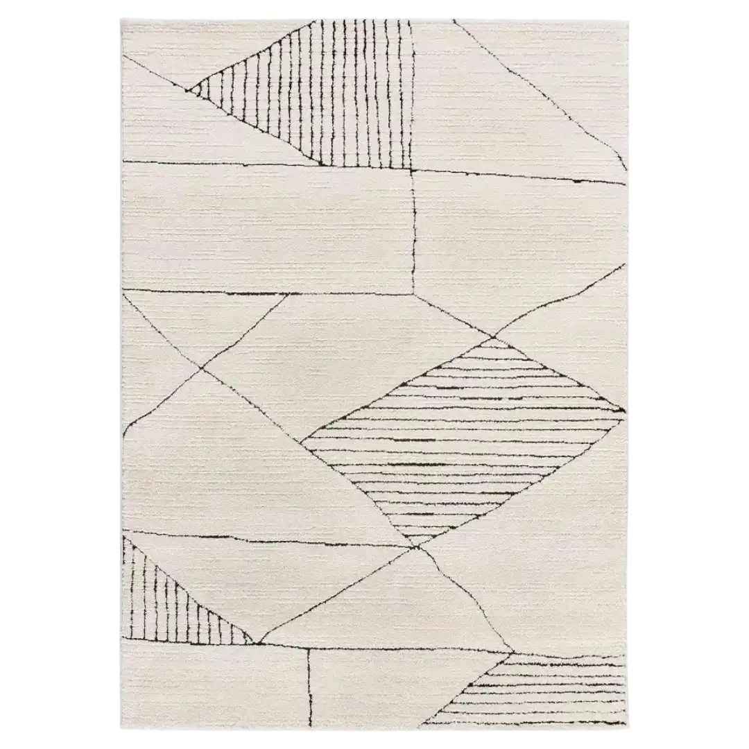 Alfombra Étnicas Turin 2312 04 Blanco - Universal