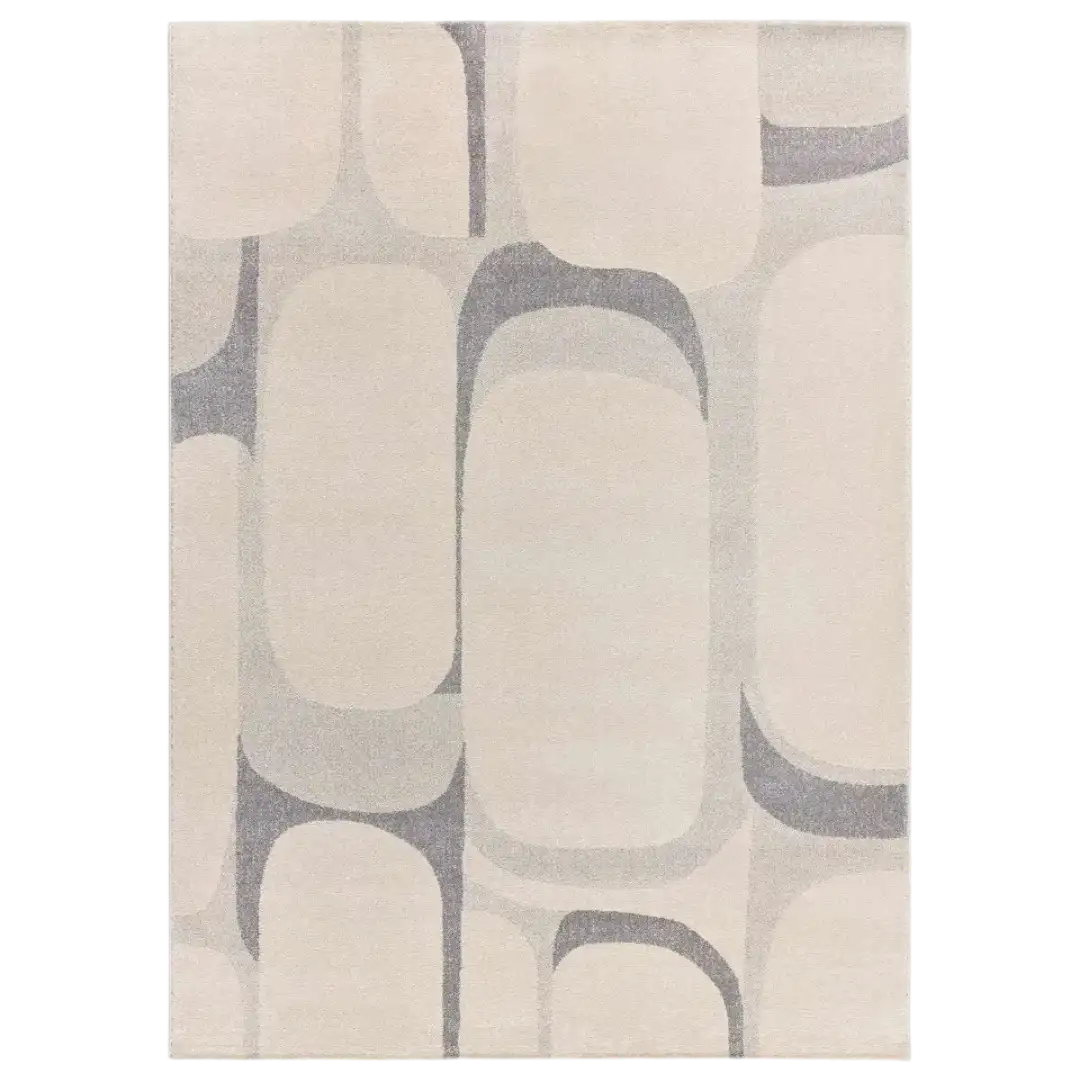 Alfombra Abstracta Porto 12915 19 Plata - Universal