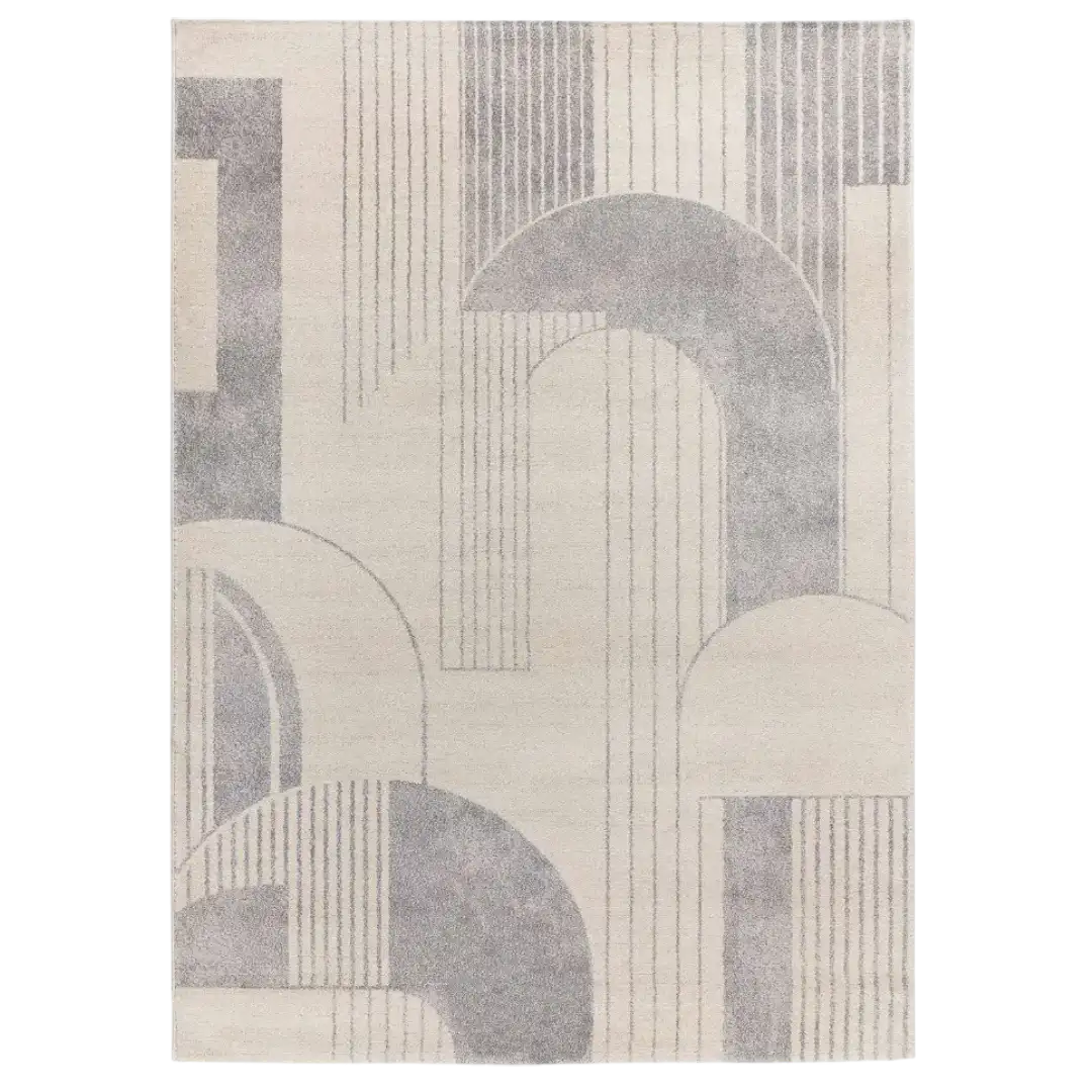 Alfombra Geométrica Porto 12917 19 Plata - Universal