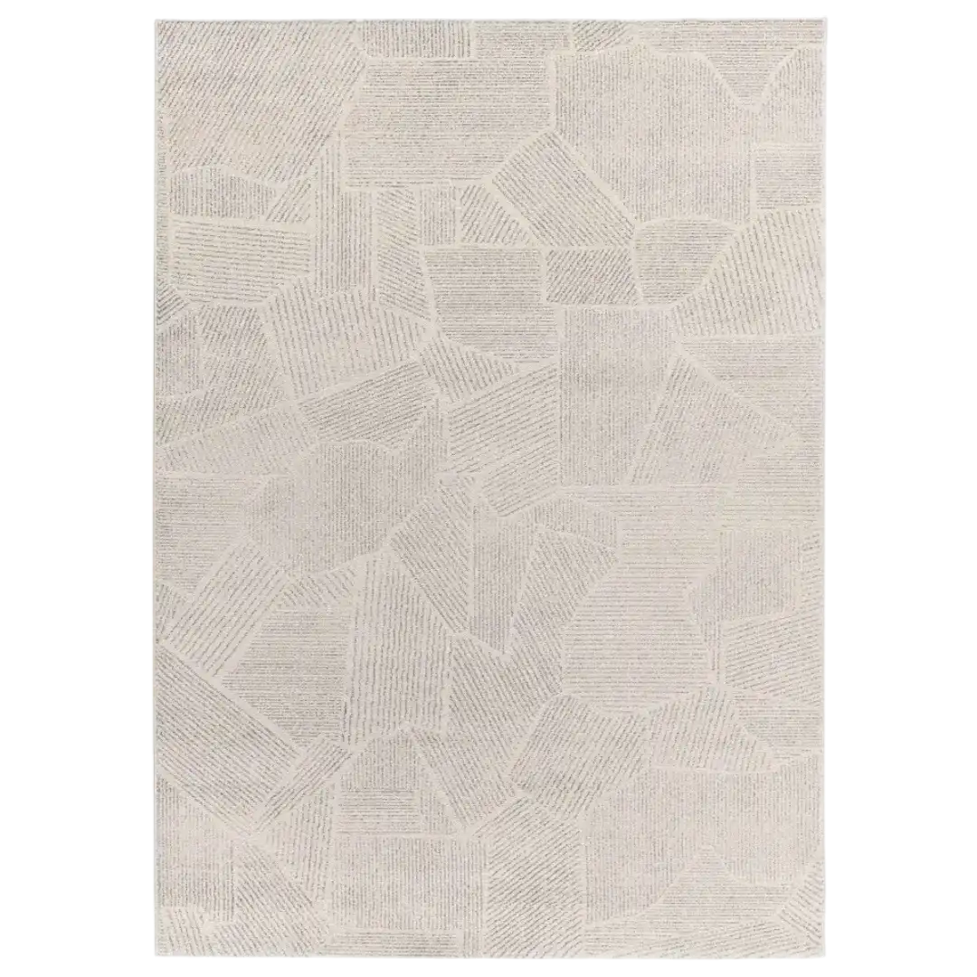 Alfombra Abstracta Porto 12919 19 Plata - Universal