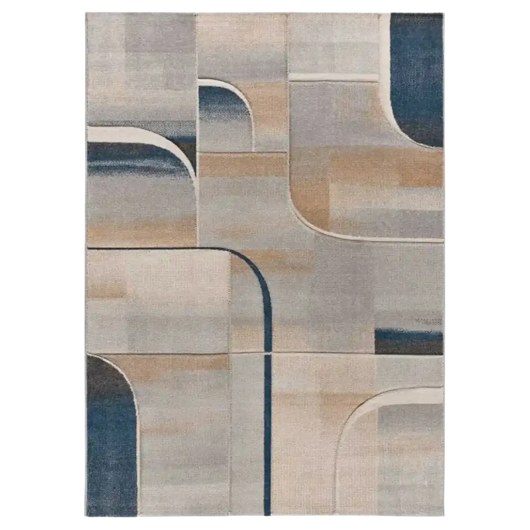 Alfombra abstracta en tonos azules Medel 40379 - Universal