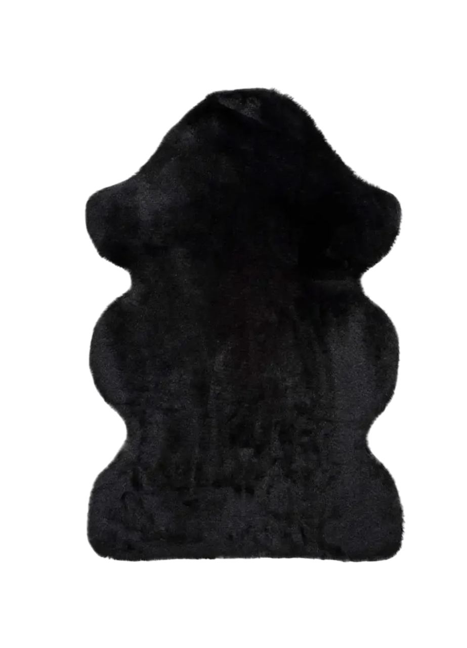 Alfombra lavable forma Fox Liso Negro - Universal