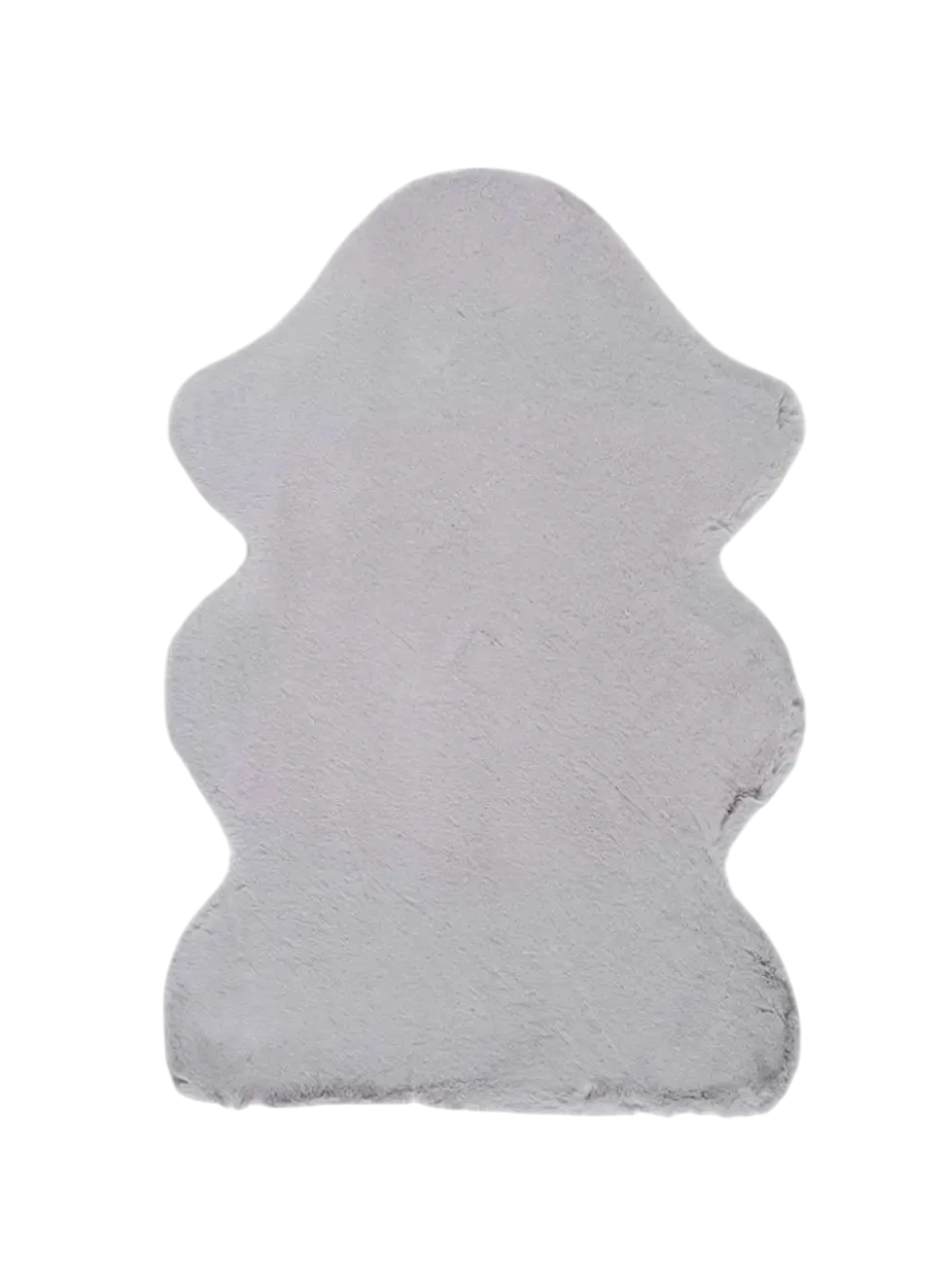 Alfombra lavable forma Fox Liso Plata -Universal