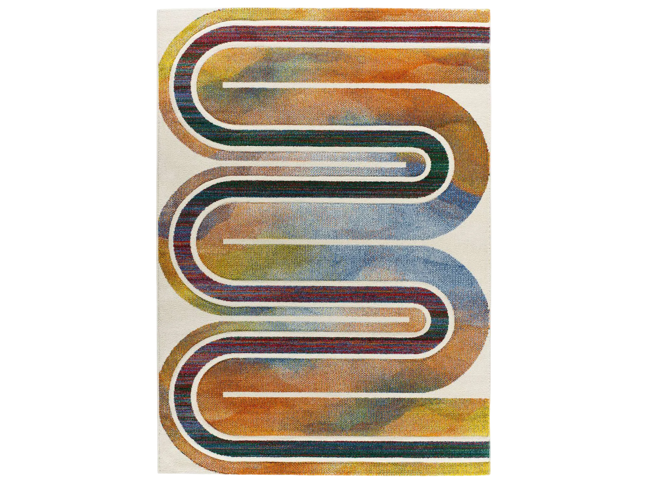 Alfombra Geométrica Sybil 40403 21 Multi - Universal