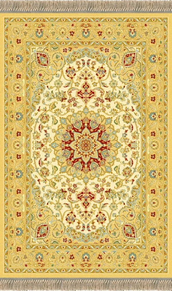 Alfombra de lana mod.Persia estilo NAIN, clásica, fabricada con materiales nobles. 813 Beig - Sualsa