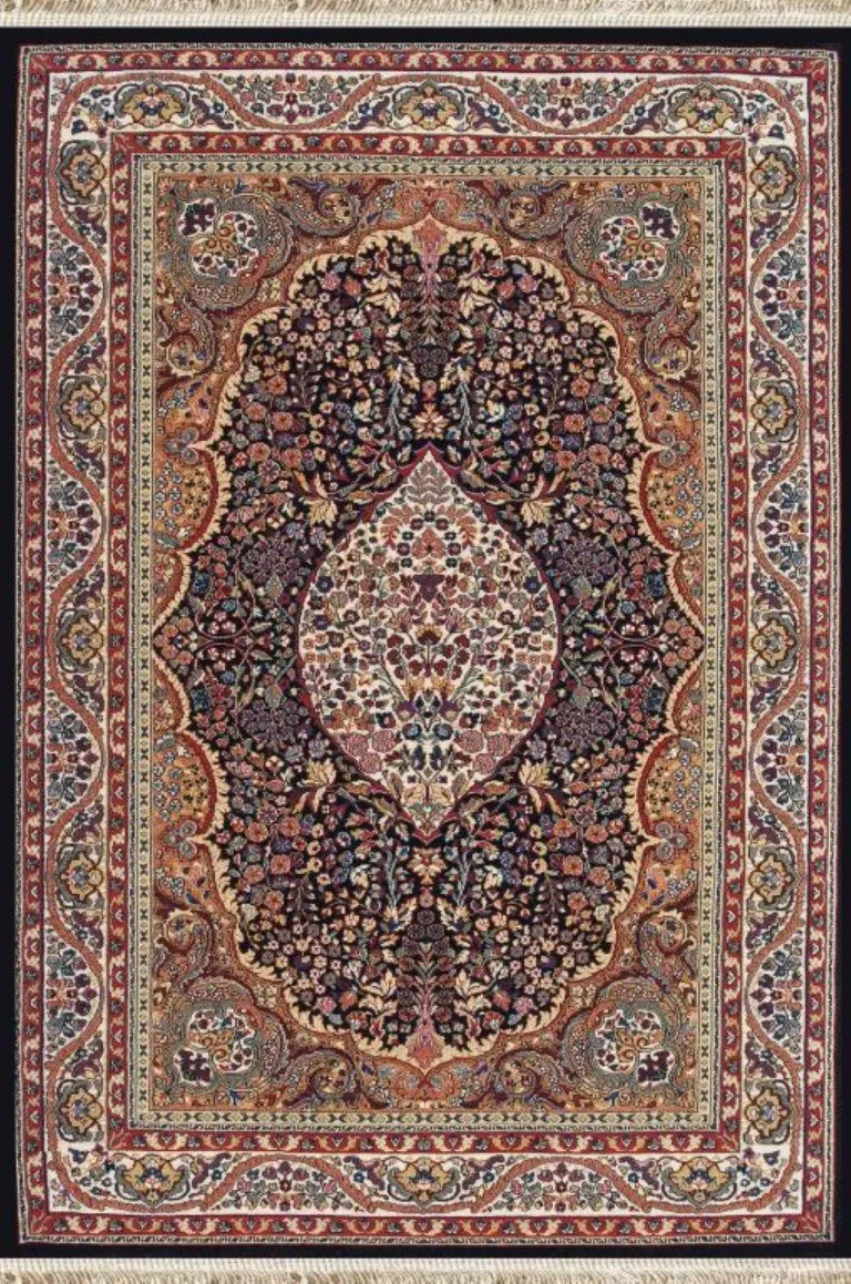 Alfombra de lana mod.Persia clásica, inspiración oriental, fabricada con materiales nobles. 820 Azul - Sualsa