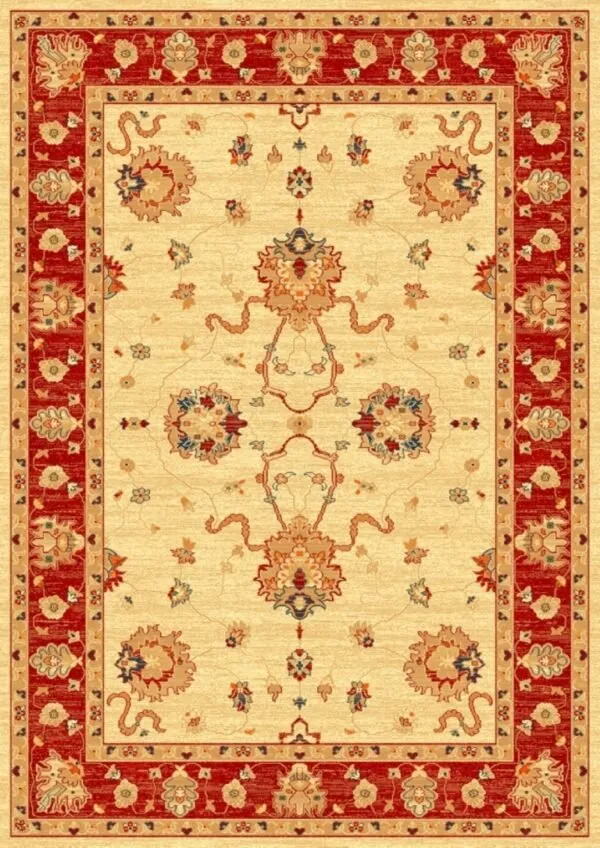 Alfombra de lana mod.Fenix estilo ZIGLER, fabricada con materiales nobles. 500 Beig - Sualsa