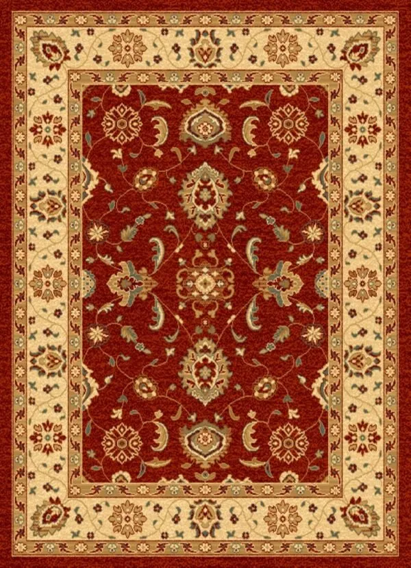 Alfombra de lana mod.Bali clásica, colores sólidos, fabricada con materiales nobles. 781 Granate - Sualsa