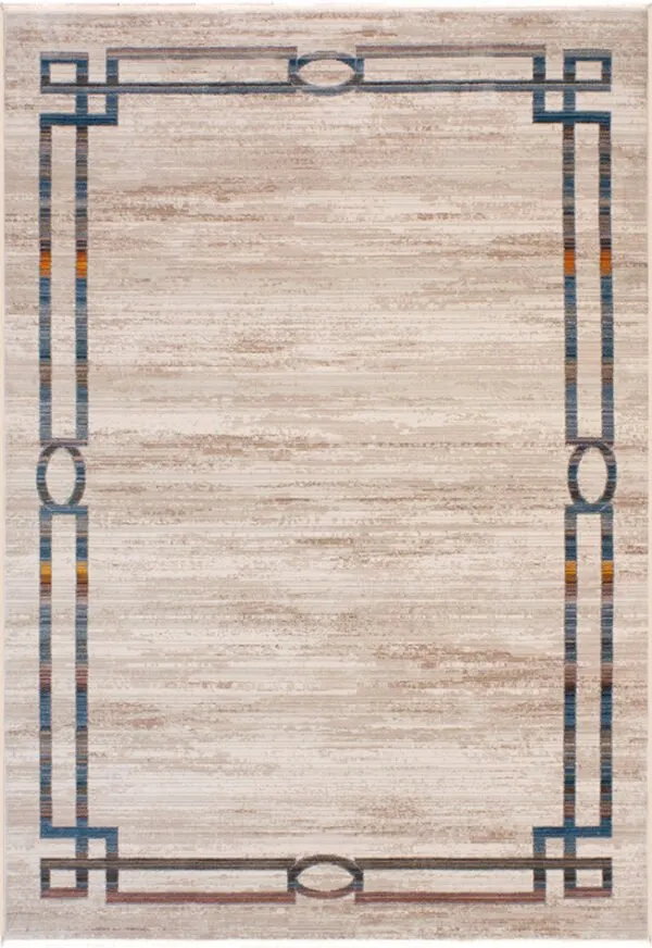 Alfombra acrílica mod.Picasso estilo actual,contemporáneo, fabricada con alta densidad 302 Beig - Sualsa