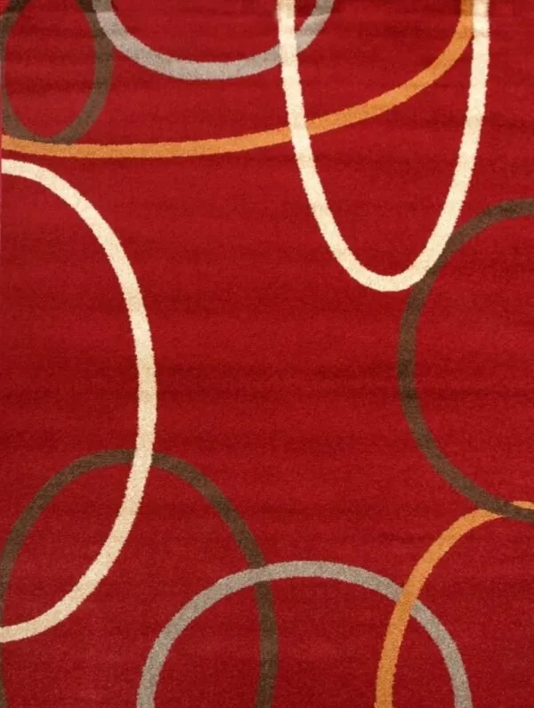 Alfombra acrílica mod.Frisse J-10 Granate - Sualsa